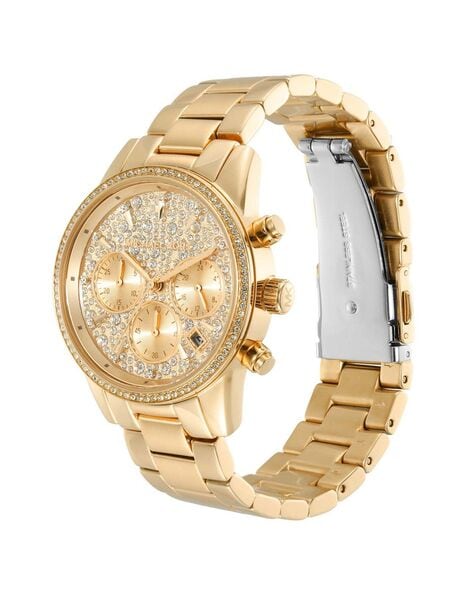 Buy Michael Kors Water-Resistant Chronograph Watch - MK7310 | Gold