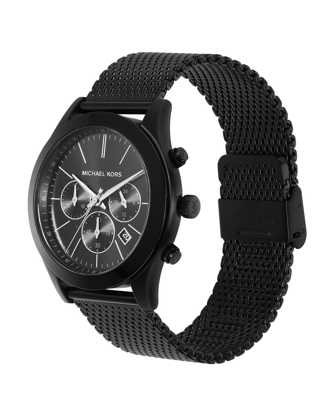 Black Black LUXE | Michael Slim MK9060 Watch | Men Runway Buy Kors AJIO Color