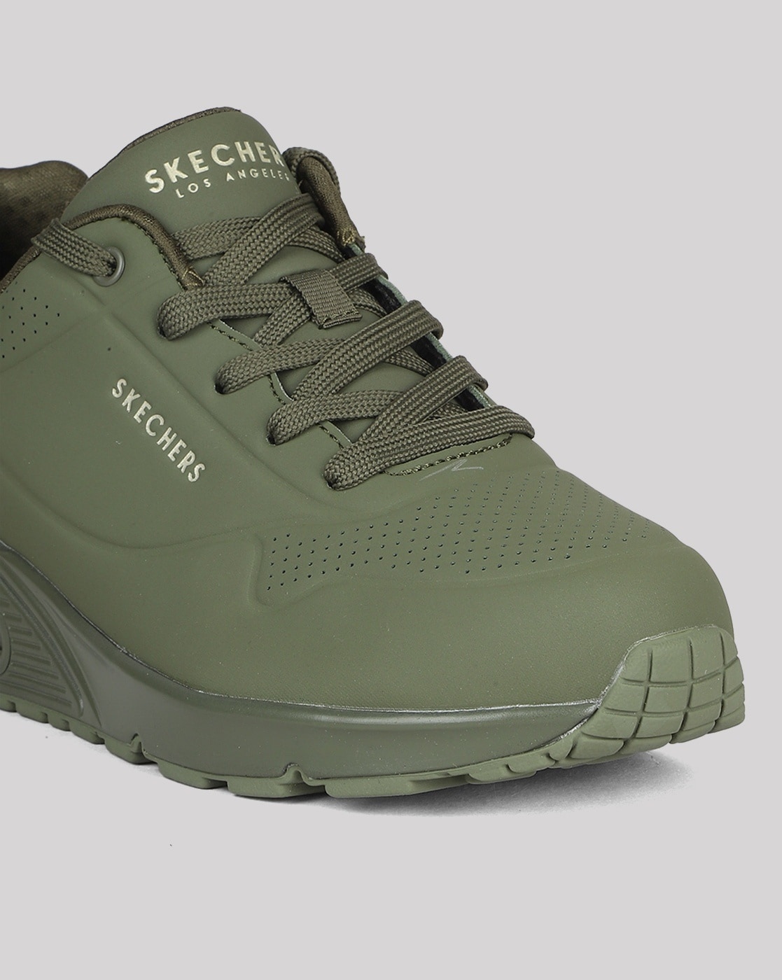 Womens olive hot sale green skechers