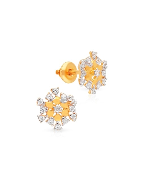 Buy Malabar Gold and Diamonds 22 KT (916) purity Yellow Gold Earring  EGDJNO231_Y for Women at Amazon.in