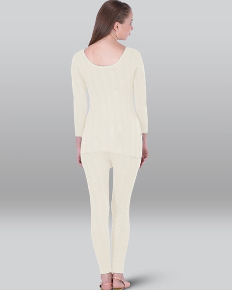 Buy White Thermal Wear for Women by LUX INFERNO Online
