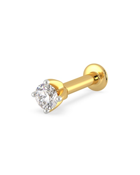 Malabar gold diamond hot sale nose pin with price