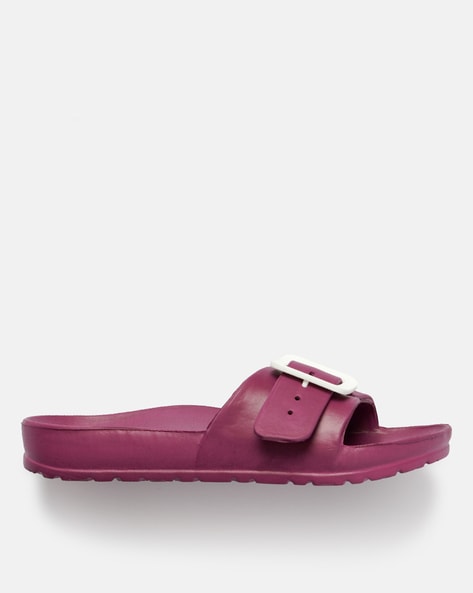 Dark purple flip flops hot sale