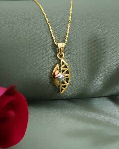 Buy Dual-Toned Necklaces Pendants for Women by Malabar Gold