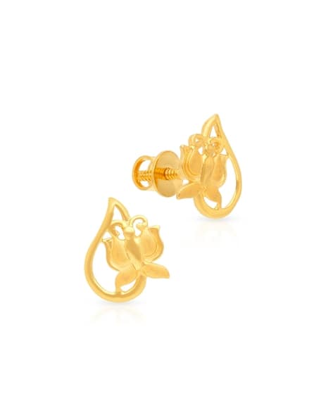 Buy Yellow Gold Earrings for Women by Malabar Gold Diamonds