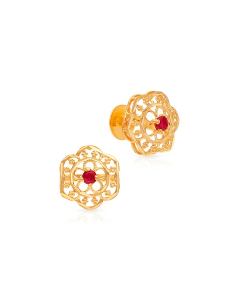 Gold Palakka Earrings Online - Traditional Jewellery Collections |Jos  Alukkas