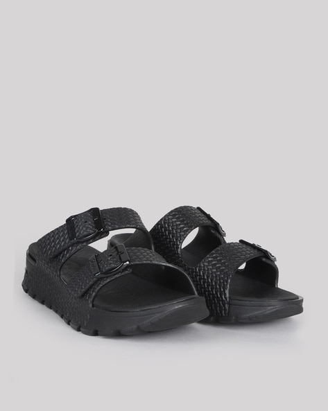 Women Dual Strap Slip On Sandals