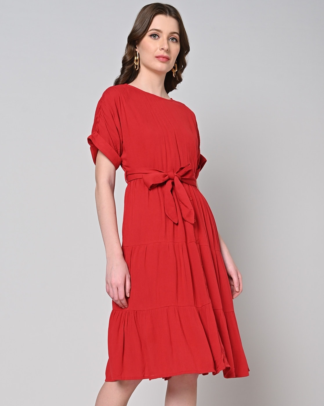 Buy Red Dresses & Gowns for Women by FEMVY Online | Ajio.com