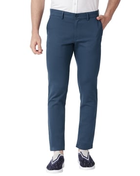 BASICS Casual Trousers  Buy Basics Comfort Fit Khaki Satin Weave Poly  Cotton Trousers Online  Nykaa Fashion