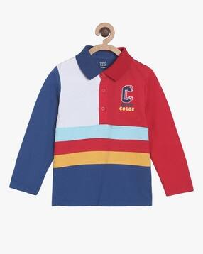 mini klub Colourblock Cotton Polo T-Shirt-picture-41