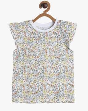 mini klub Floral Print Cotton Top-picture-16