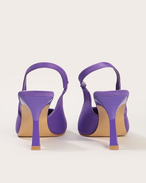 Deep Purple Suede Heels | Purple suede, Suede heels, Pink high heel shoes