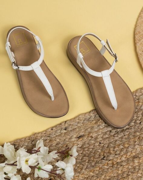 Ladies t deals strap sandals