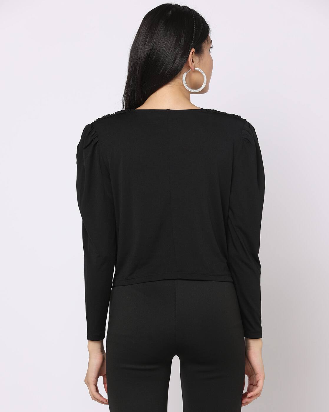 Buy Black Tops for Women by Fig Online | Ajio.com