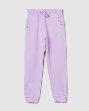 Buy Lavender Track Pants for Girls by MAX Online Ajio