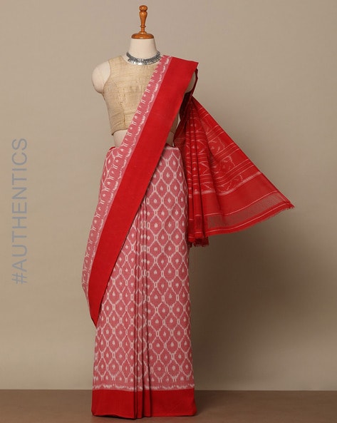 Parnika - Beautiful Handwoven Double Shade Pochampally Ikat Silk Saree