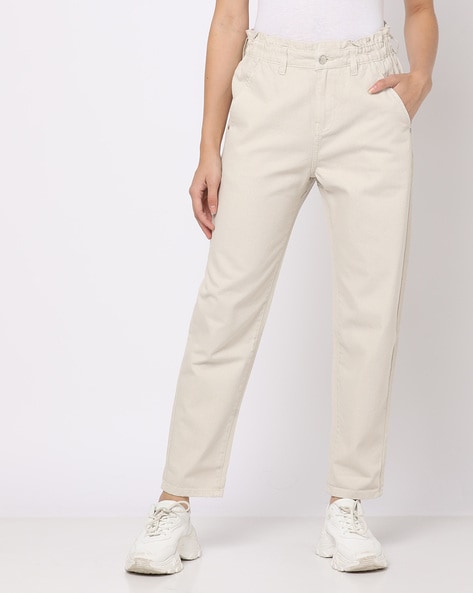 Buy online Women's Plain Mom Fit Jeans from Jeans & jeggings for