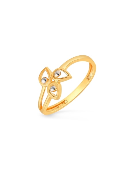 Buy Malabar Gold 22 KT Two Tone Gold Casual Ring for Women Online