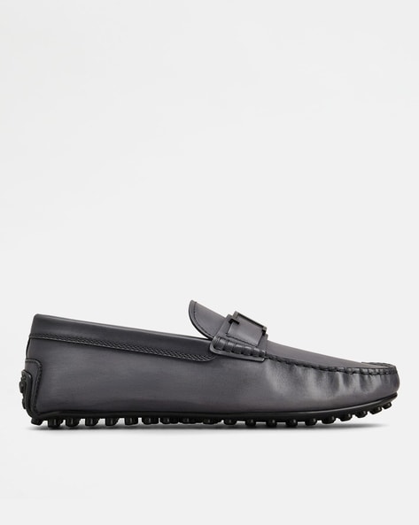 Tod's black Suede City Gommino Driving Shoes | Harrods UK