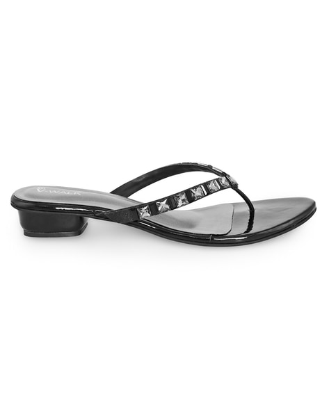 Buy Black Flat Sandals for Women by V WALK Online Ajio