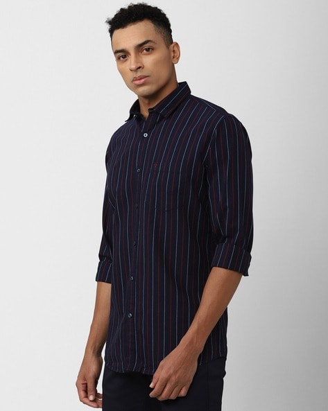 Buy Navy Blue Shirts for Men by VAN HEUSEN Online