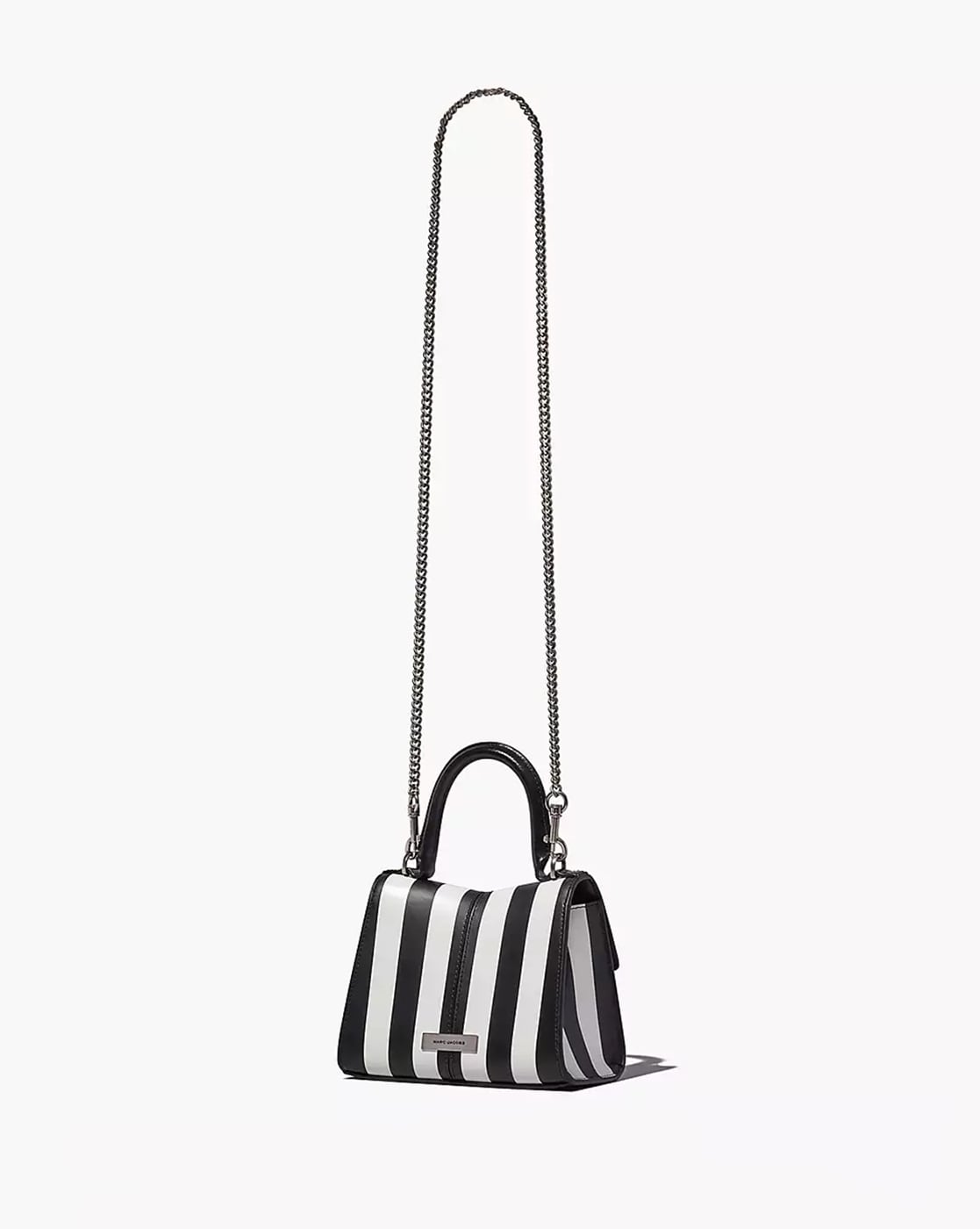 Black and outlet white striped purse