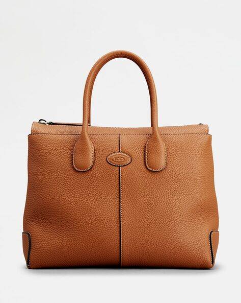 Buy Tod's Medium Di Bag in Leather | Tan Color Women | AJIO LUXE