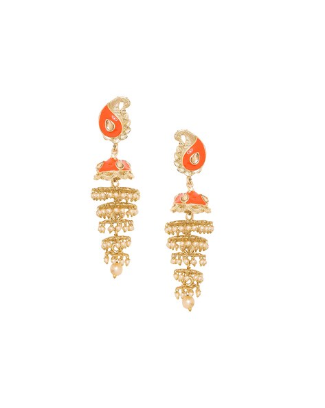 Mahavir Forming Gold Plated Jhumki Earrings - MP 92 Jumkhi