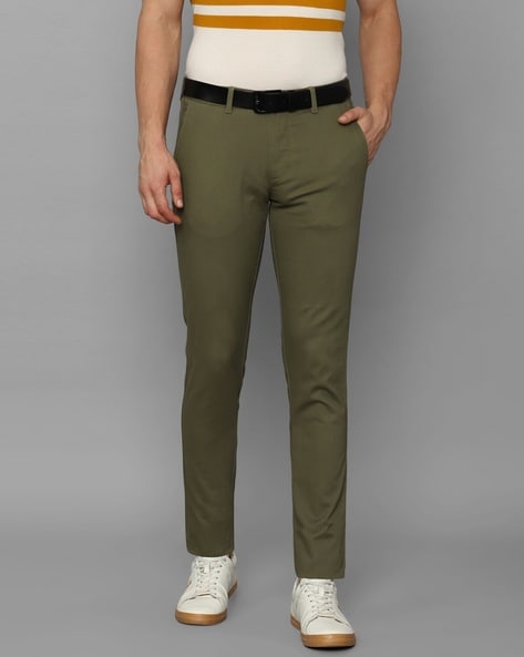 Buy Sea green Trousers & Pants for Men by VILLAIN Online | Ajio.com