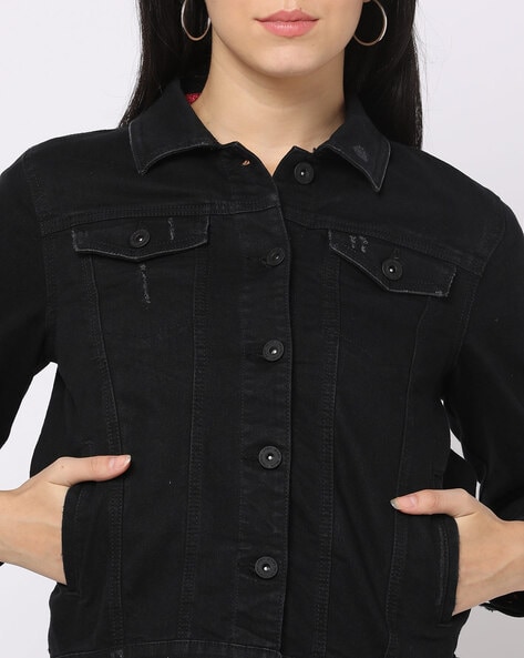 Highway Jeans Girls Black Crop Jacket Size Medium - beyond exchange