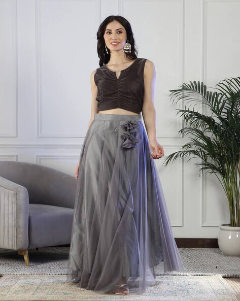 Midi vintage a line winter wool skirt 4644-1 Midi vintage a line winter wool skirt 4644-1