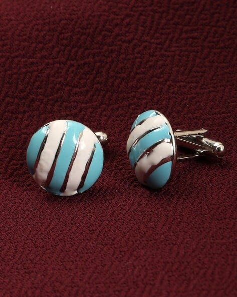 MATCHITT Rhodium Plated Sailor Cufflinks for Men CL1100277R - MHCL0277R