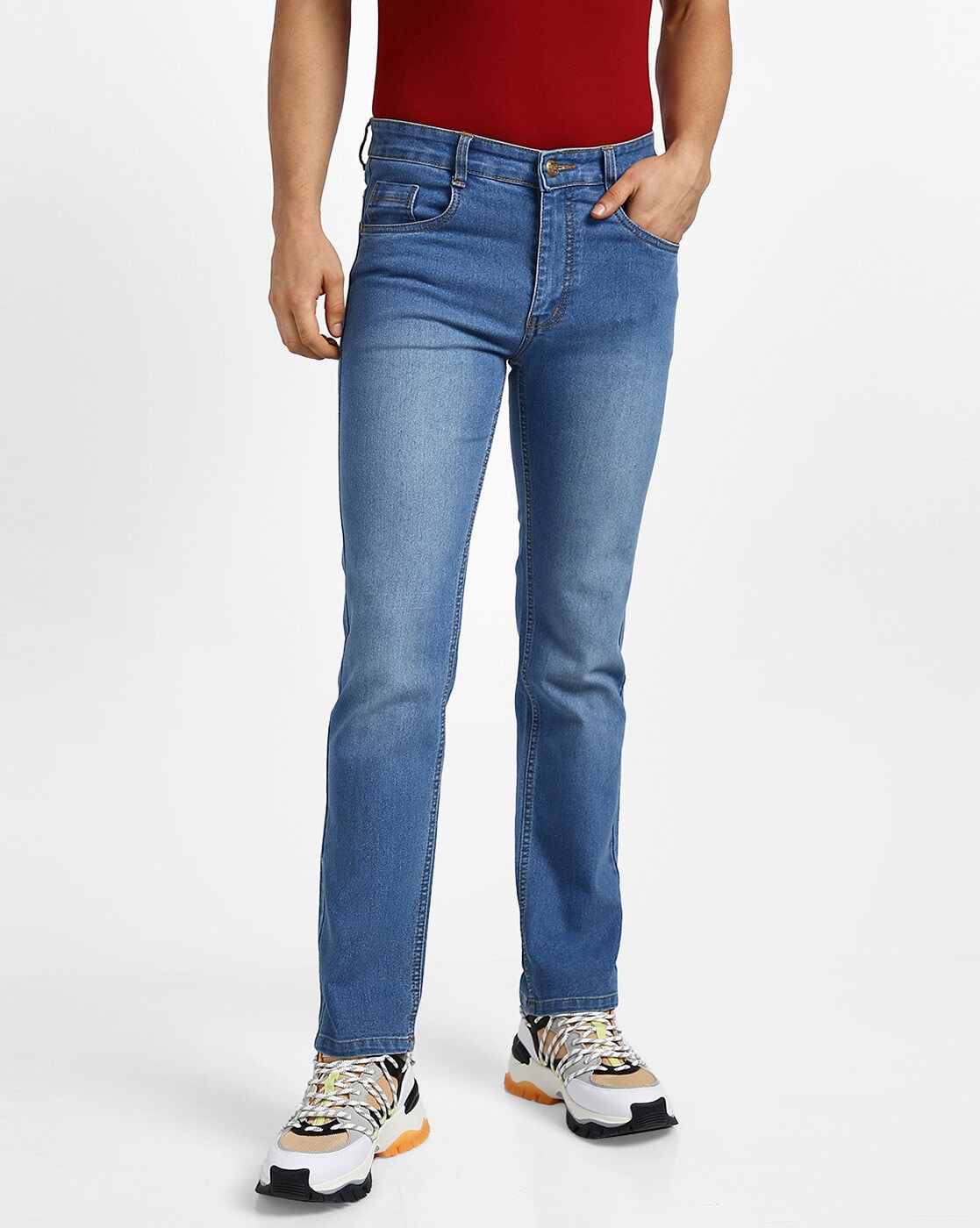 Buy Blue Jeans for Men by URBANO FASHION Online