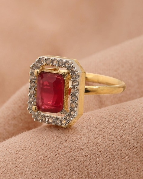 Pink Ruby Natural Gemstone 925 Silver Yaqoot Ring women