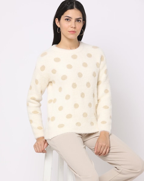 Polka dot 2024 pullover sweater