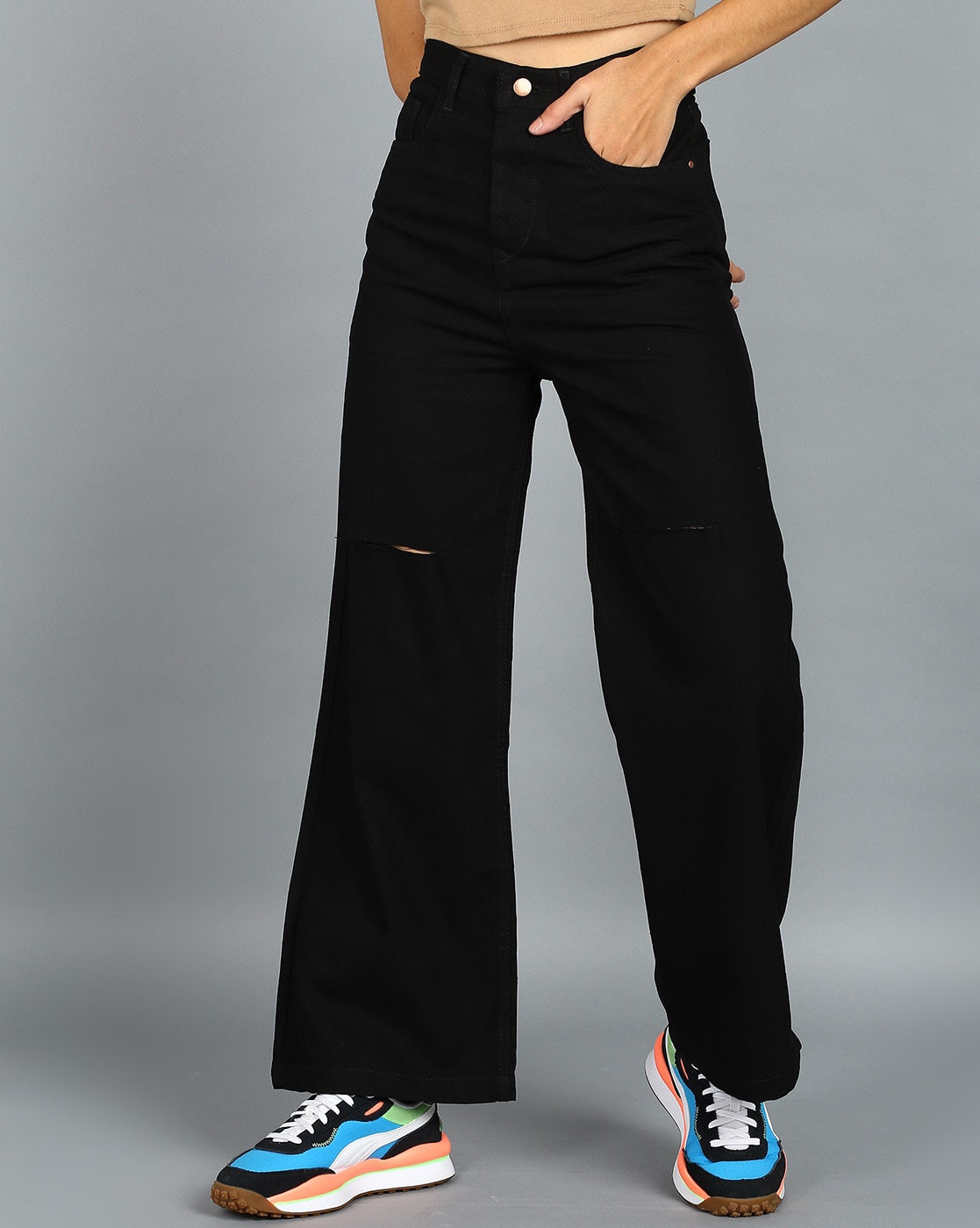 Buy Black Jeans & Jeggings for Women by URBANO FASHION Online