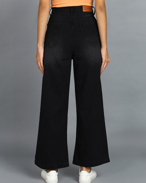 Black High-Waisted Flare Jeans – iFetish Apparel