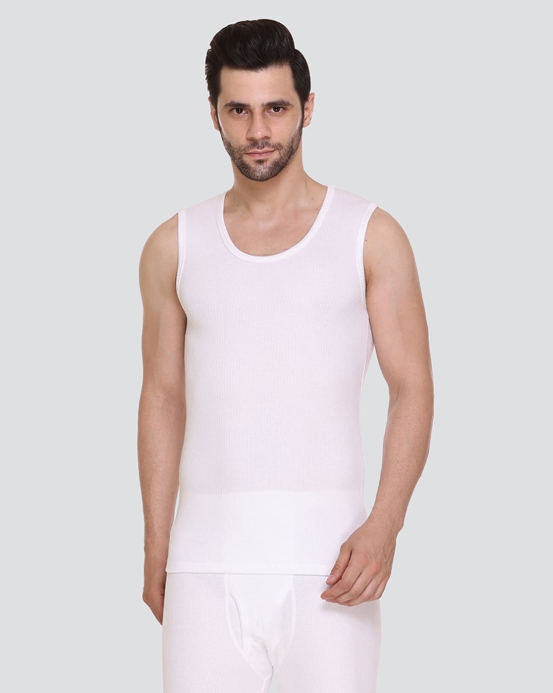Tds India Lavennder Premium Quilted Thermal Sleeveless Thermal Top, Off-white* - Off White, Xl at Rs 379/piece