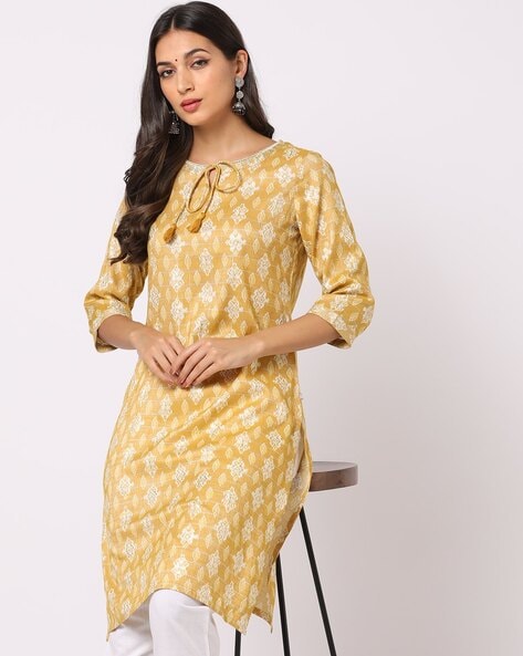 Buy Mustard Yellow Kurtas for Women by AVAASA MIX N' MATCH Online