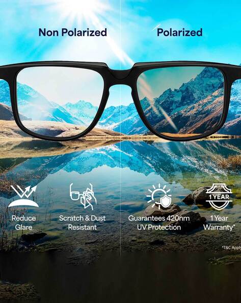 Polarized glasses uv clearance protection