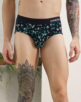 damensch Floral Print Elasticated Briefs-picture-27