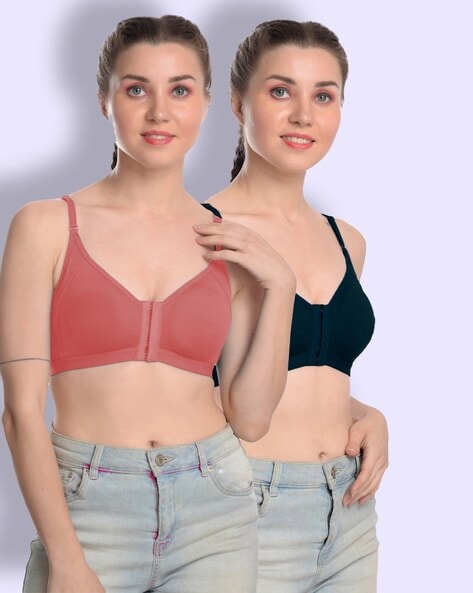 Pack of 2 Non-Wired Front-Open Bras