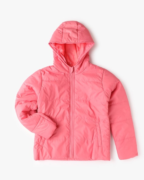 Poppers Girls Pink Jacket - Selling Fast at Pantaloons.com