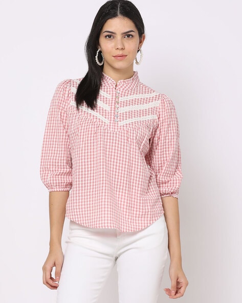 Buy Pink Shirts for Women by DNMX Online