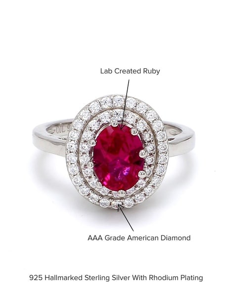 3.11 CT Oval Ruby Ring with Round Diamond Accents and Split Shank | Lee  Michaels Fine Jewelry