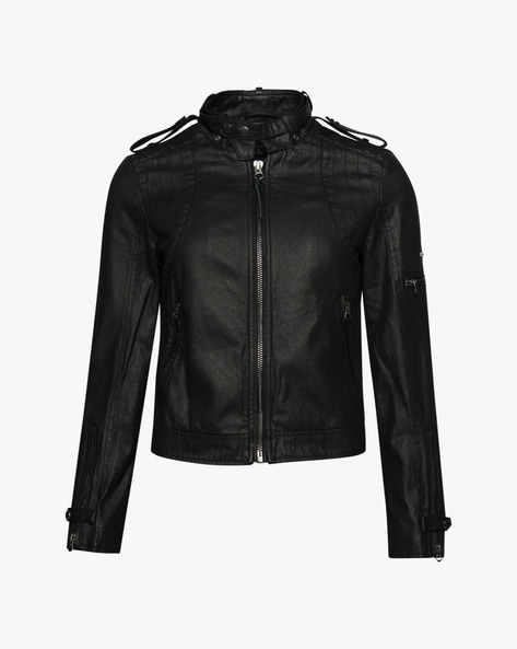 Buy Black Jackets Coats for Women by SUPERDRY Online Ajio