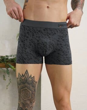 Striped Elasticated Wasitband Trunks-image-28
