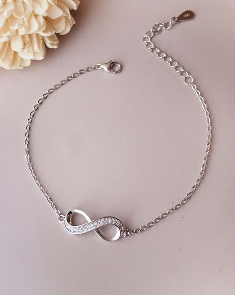 Collection more than 120 infinity bracelet silver