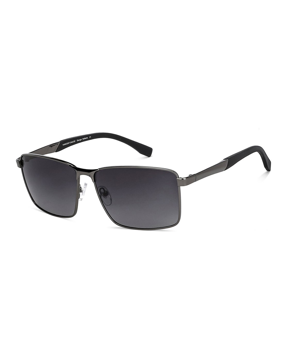 Vincent Chase By Lenskart | Gunmetal Grey Full Rim Rectangular |  Aerodynamics | Branded Latest and Stylish Sunglasses | 100% UV Protected |  Men & Wome... - Price History