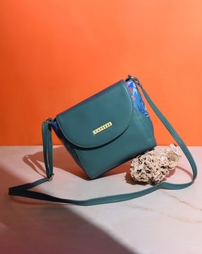 Buy Brown Solid Sling Bag online | Looksgud.in